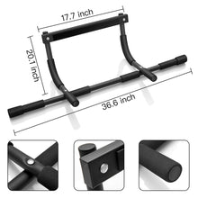 Load image into Gallery viewer, Warrior metal doorway pull up bar with push up bars
